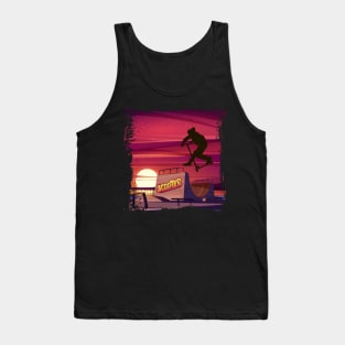 Sunset in scooter park Tank Top